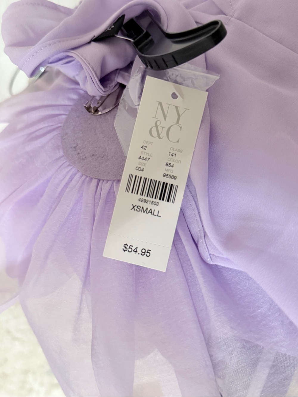New York & Company Lavender Sleeveless Top - Picture 9 of 15